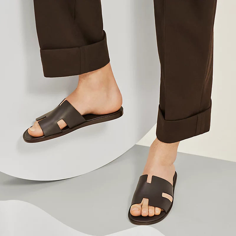 Hermes Izmir Sandal Brown